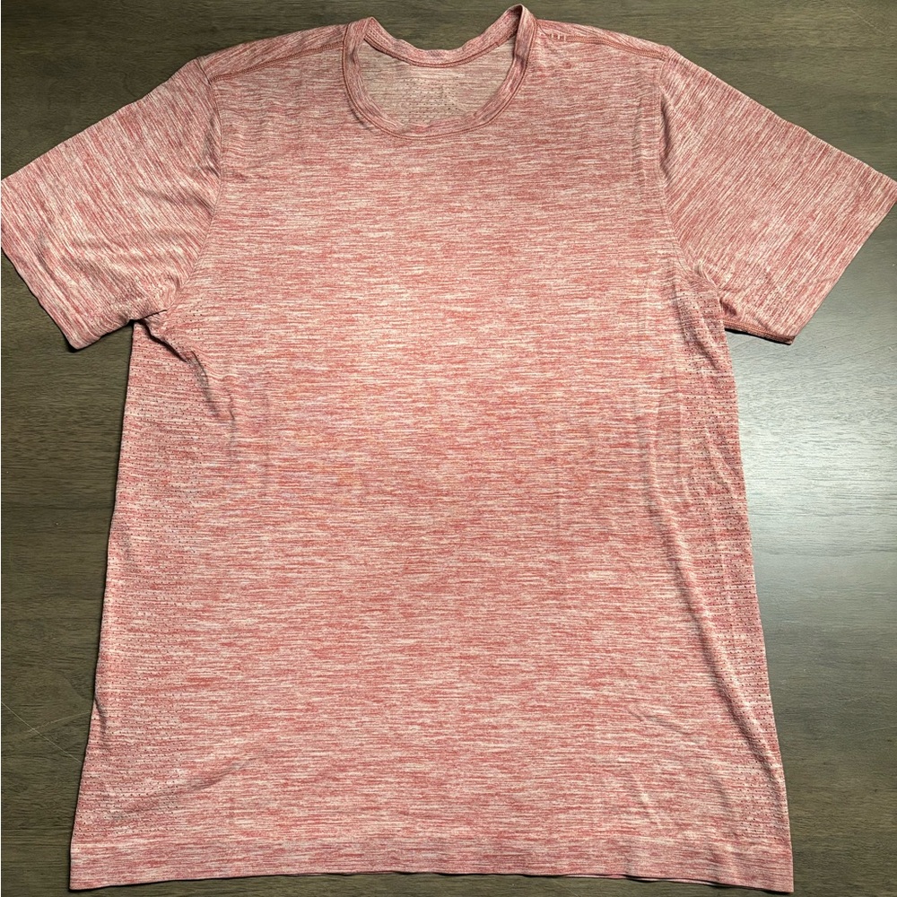 Lululemon Metal Vent Tech Surge Short Sleeve Royal Ruby / White Size Large Men’s - Picture 3 of 13